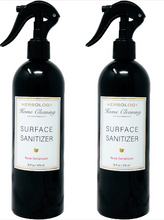Load image into Gallery viewer, Rose Geranium Essential Oil Surface Sanitizer Spray 16 oz / 475ml
